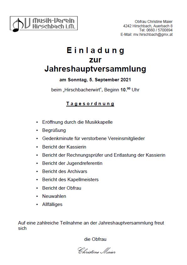 Einladung