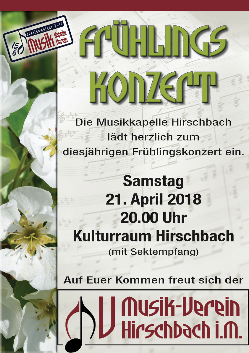 Frühlingskonzert Plakat