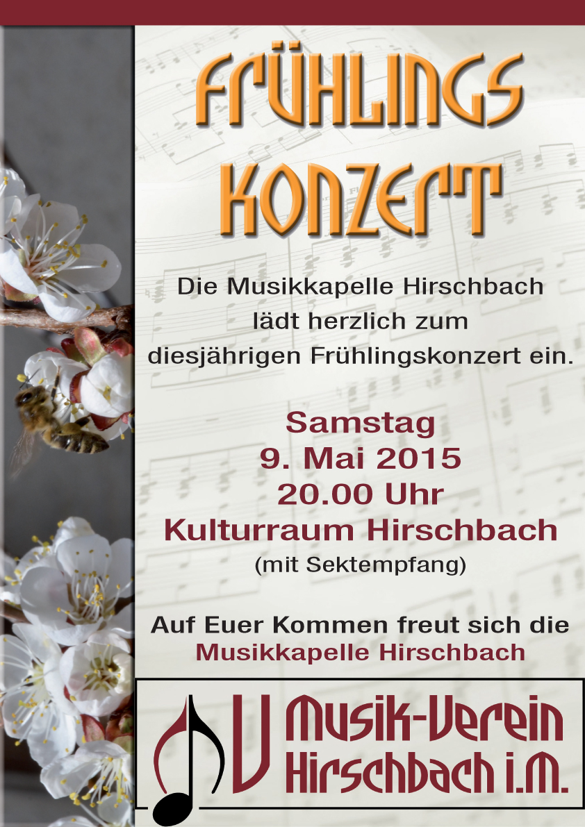 Frühlingskonzert Plakat